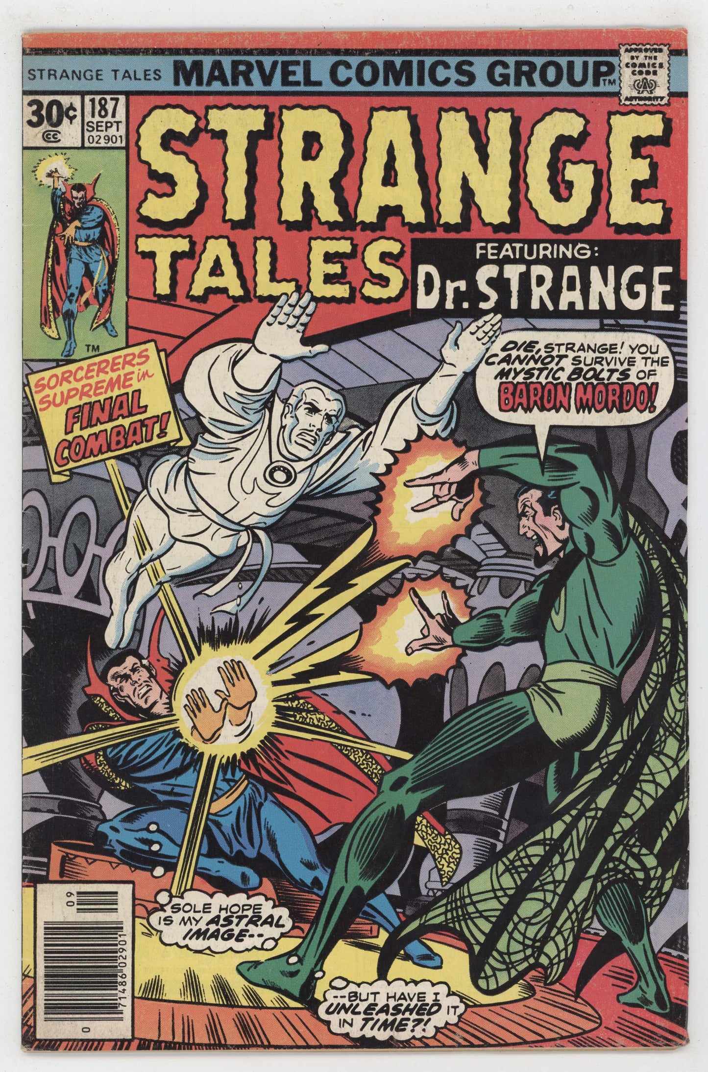 Strange Tales 187 Marvel 1976 FN VF Doctor Strange Baron Mordo 138 139