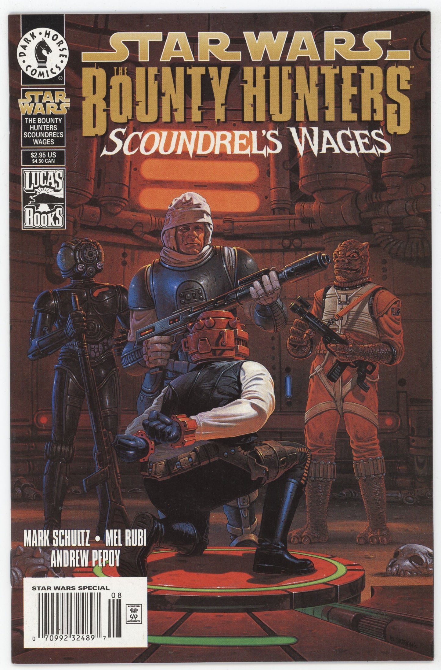 Star Wars Bounty Hunters Scoundrel's Wages 1 Dark Horse 1999 VF