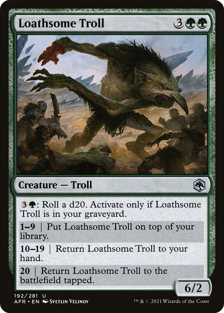 Loathsome Troll (AFR-192) - Adventures in the Forgotten Realms