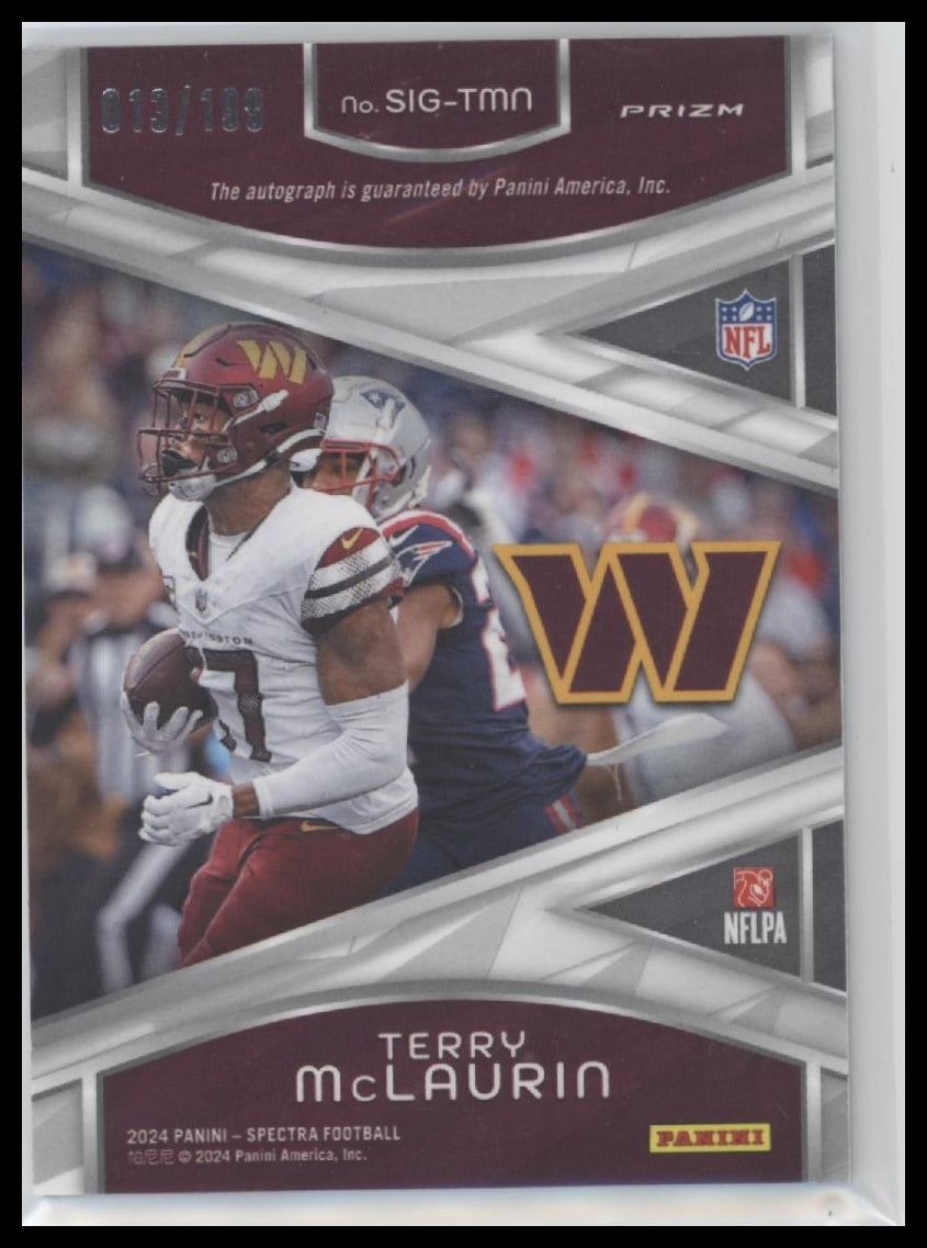 2024 Panini Spectra Signatures Terry McLaurin #/199 Auto #SIG-TMN - Golden Apple Comics