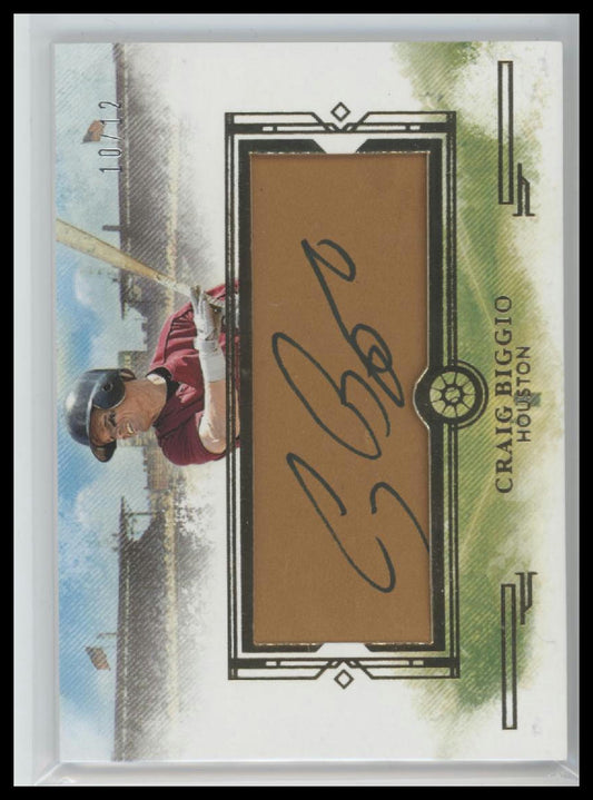 2025 Panini Boys of Summer Fabric of the Game Auto Craig Biggio #/12 #FB-CBG - Golden Apple Comics