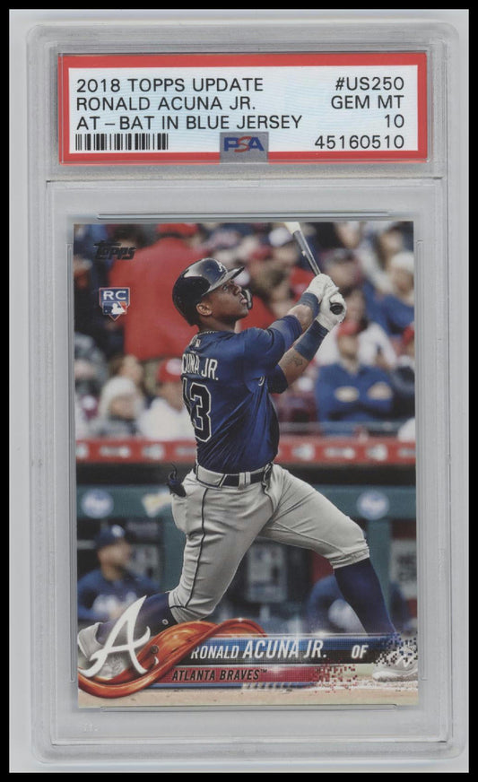 2018 Topps Update Ronald Acuna Jr. 10 PSA #US250 - Golden Apple Comics