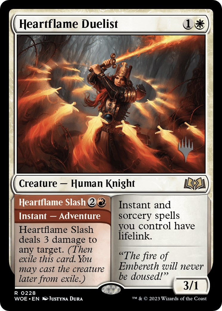 Heartflame Duelist // Heartflame Slash (PPWOE-228) - Wilds of Eldraine Promos Foil