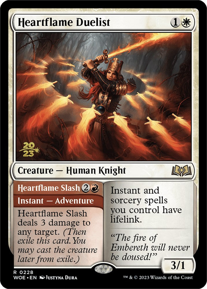 Heartflame Duelist // Heartflame Slash (PPWOE-228) - Wilds of Eldraine Promos Foil
