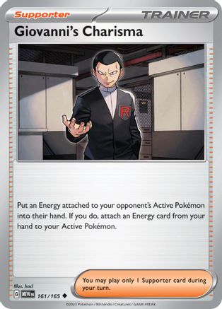 Giovanni's Charisma 161/165 - SV Scarlet & Violet 151