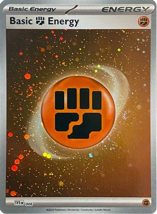 Basic Fighting Energy (Cosmos Holo) 006 - SV01 Scarlet & Violet Base Set Holofoil