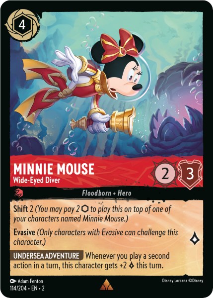 Minnie Mouse - Wide-Eyed Diver (114/204) - Rise of the Floodborn