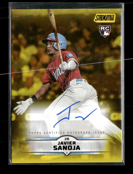 2025 Stadium Club Base Autographs Yellow Javier Sanoja Auto #SCBA-JS - Golden Apple Comics