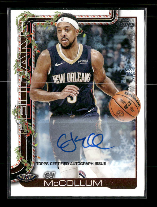 2025-26 Topps Holiday Autographs CJ McCollum Auto #H155 - Golden Apple Comics