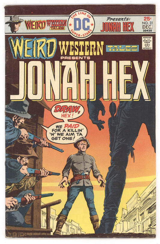 Weird Western Tales 31 DC 1975 FN Jonah Hex Gun Fight