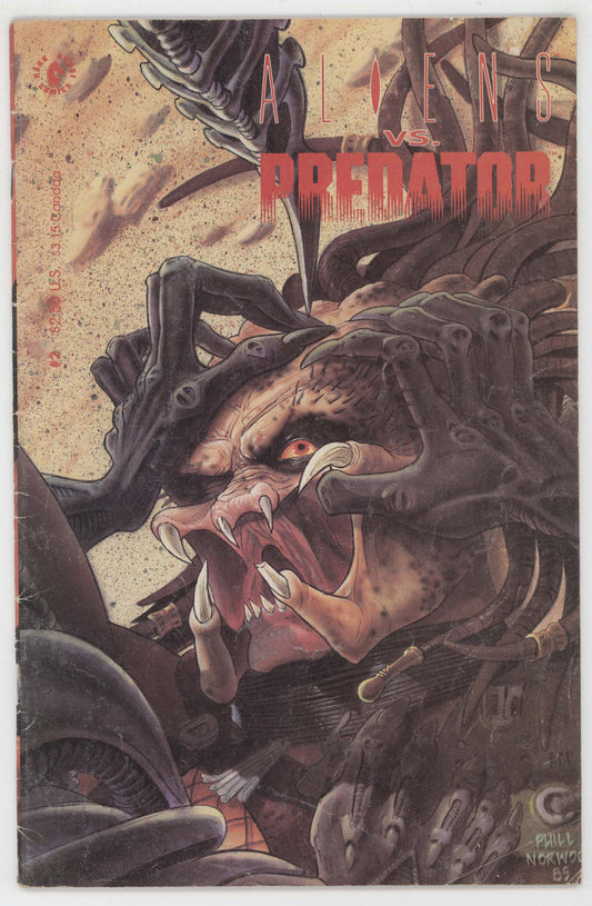 Aliens Vs Predator 2 Dark Horse 1990 VG FN Phil Norwood Randy Stradley