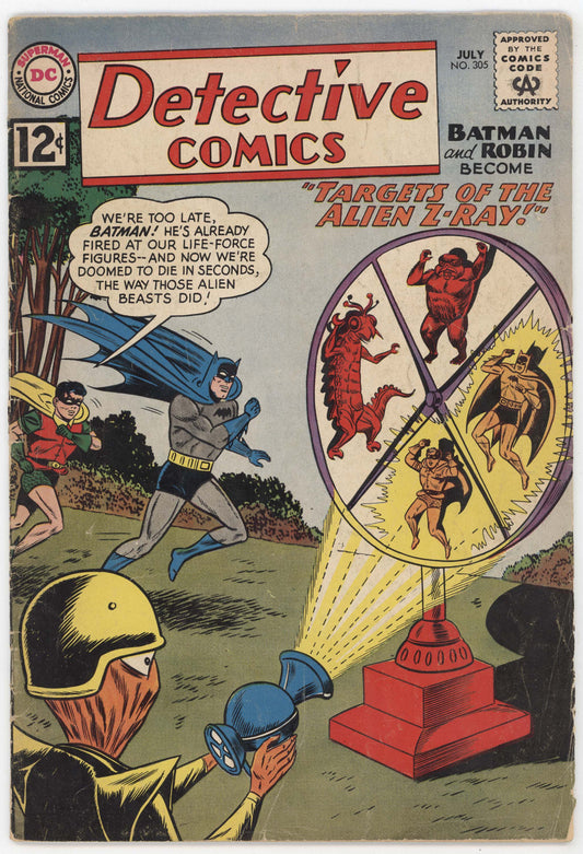 Batman Detective Comics 305 DC 1962 VG Sheldon Moldoff Robin Alien Martian Manhunter