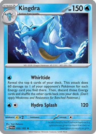 Kingdra 032/182 - SV04 Paradox Rift Holofoil
