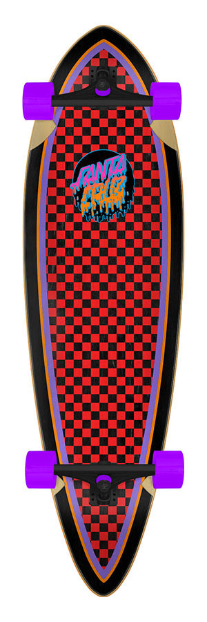 Santa Cruz Rad Dot Pintail Cruzer Complete Skateboard 9.2 x 33