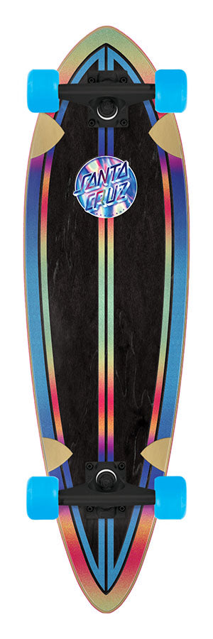 Santa Cruz Iridescent Dot Pintail Cruzer Complete Skateboard 9.2 x 33