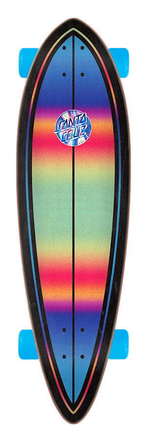 Santa Cruz Iridescent Dot Pintail Cruzer Complete Skateboard 9.2 x 33