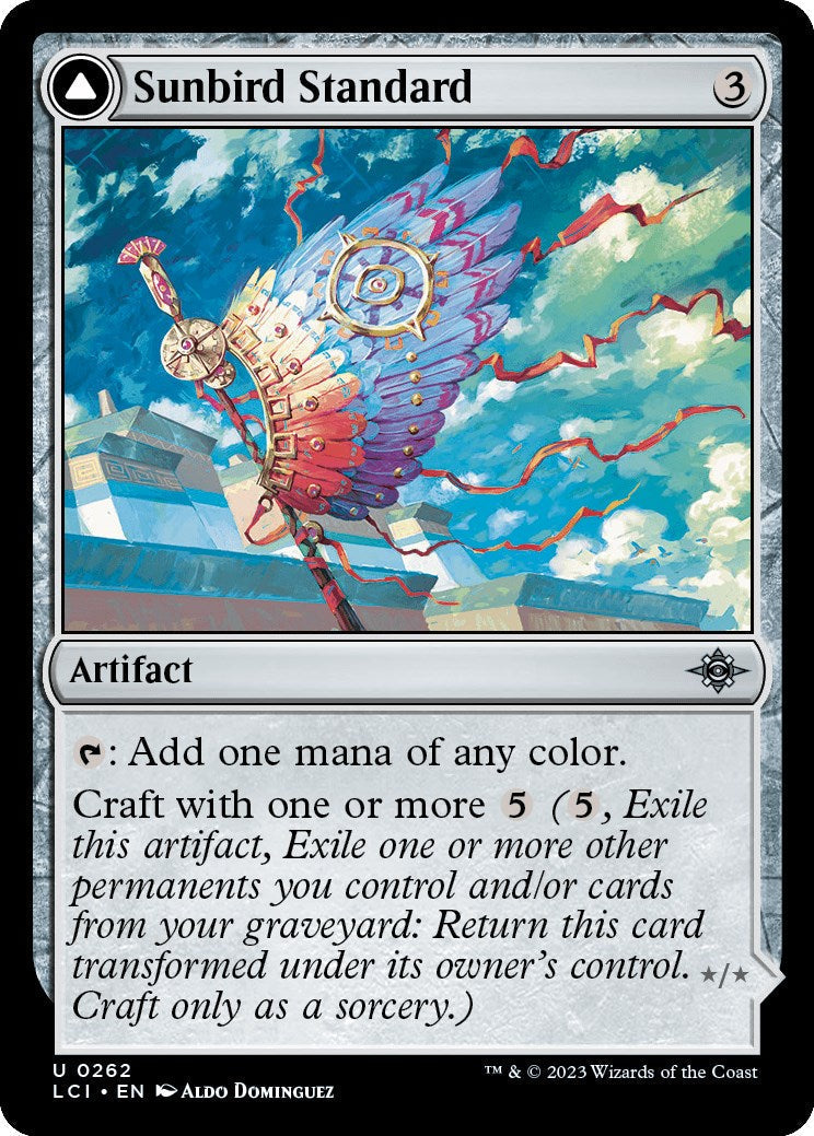 Sunbird Standard // Sunbird Effigy (LCI-262) - The Lost Caverns of Ixalan Foil