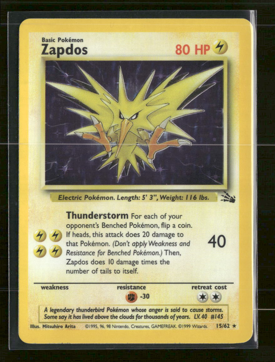 Miscellaneous Cards & Products Zapdos #015/062 - Golden Apple Comics