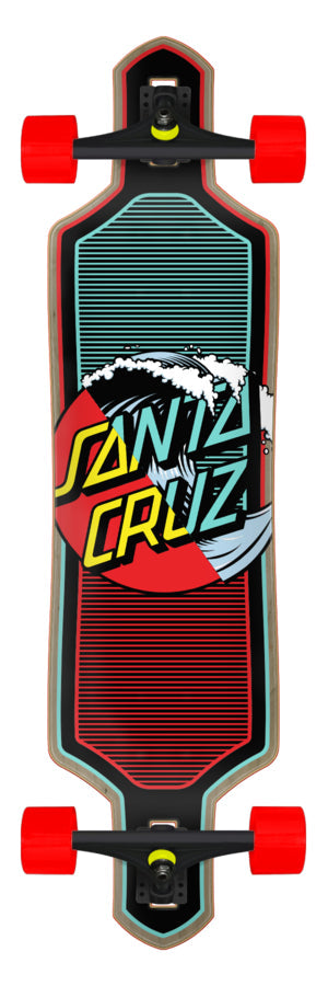 Santa Cruz Wave Dot Splice Thru Complete Longboard 9" x 36"