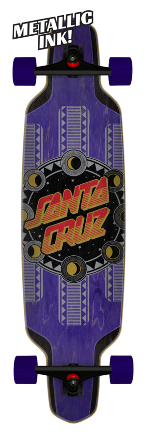 Santa Cruz PhaseDot Drop Thru Complete Longboard Cruiser Skateboard 9.5" x 37.52"