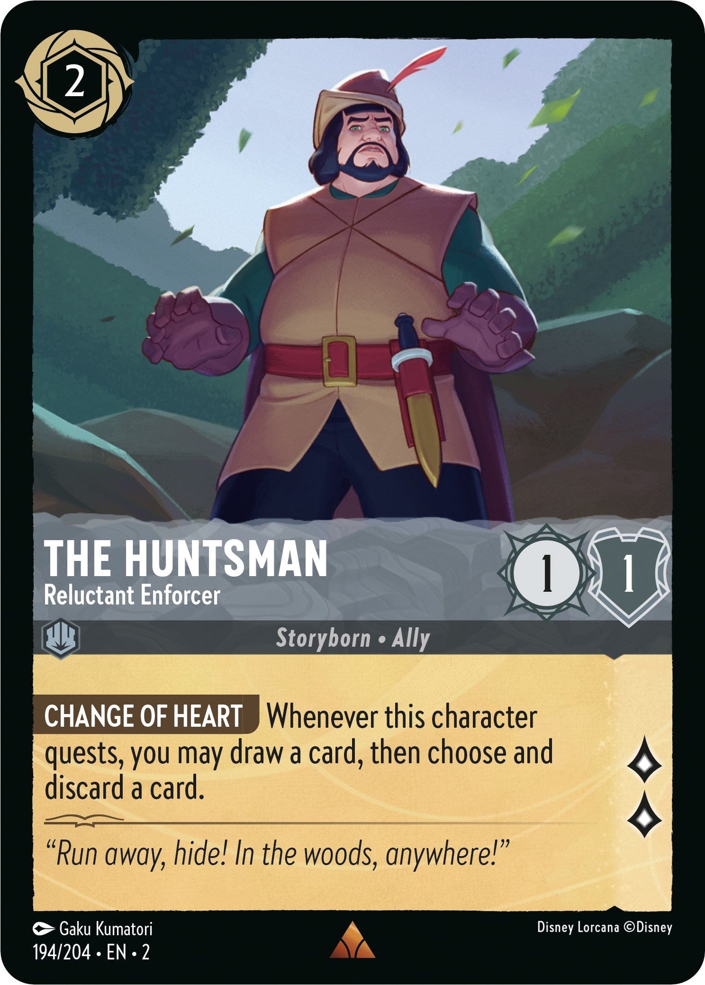 The Huntsman - Reluctant Enforcer (194/204) - Rise of the Floodborn Cold Foil