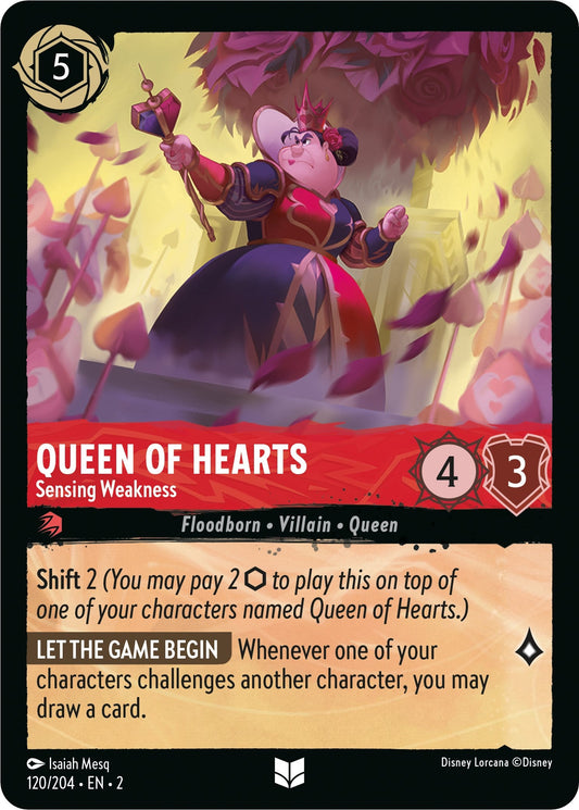 Queen of Hearts - Sensing Weakness (120/204) - Rise of the Floodborn