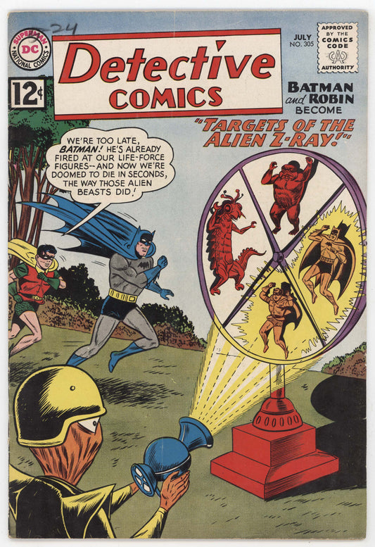Batman Detective Comics 305 DC 1962 VG FN Sheldon Moldoff Robin Alien Martian Manhunter