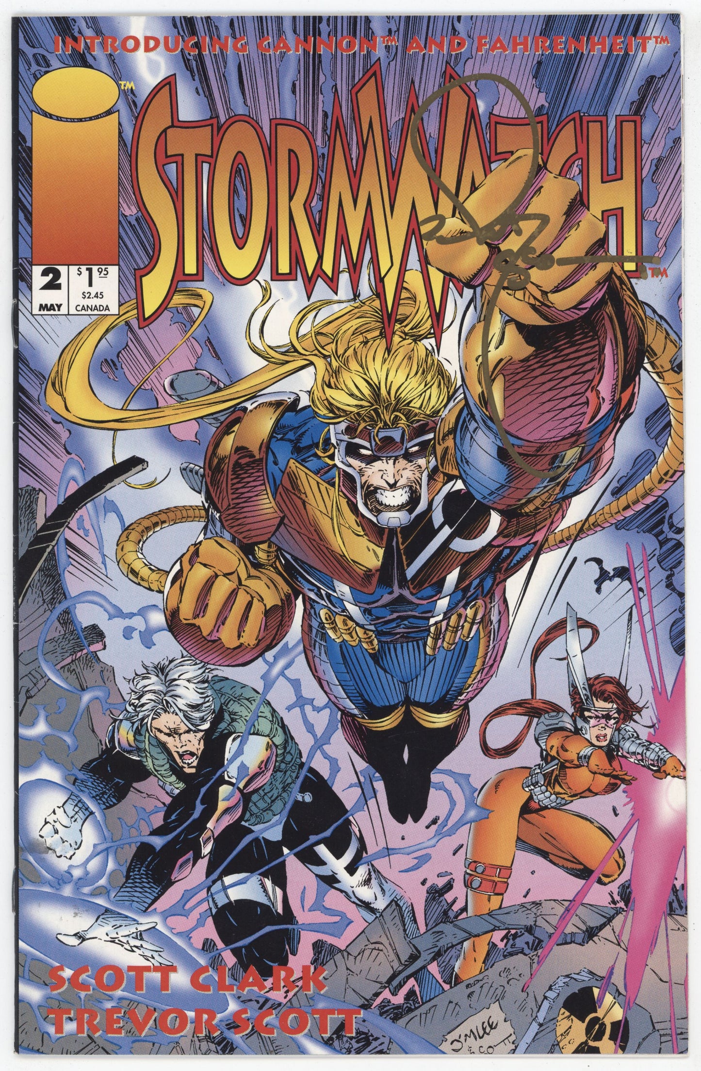 Stormwatch 2 Image 1993 VF NM Signed Trevor Scott