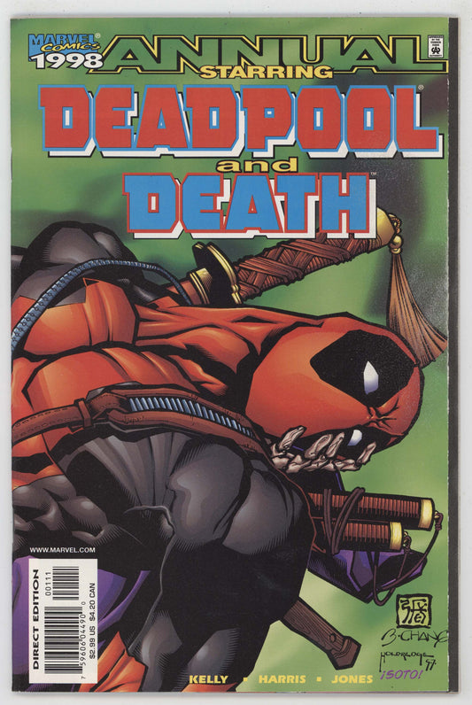 Deadpool Annual 1 Marvel 1998 VF Joe Kelly Bernard Chang Death