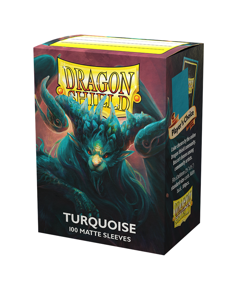 Dragon Shield: Standard 100ct Art Sleeves - Turquoise (Matte)