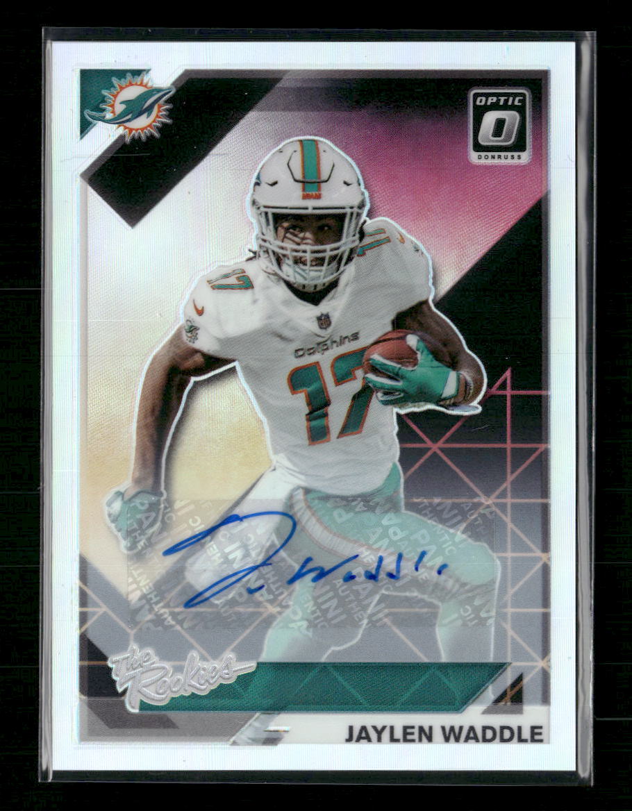 2021 Donruss Optic The Rookies Autographs Jaylen Waddle #/99 Auto #TR-8 - Golden Apple Comics