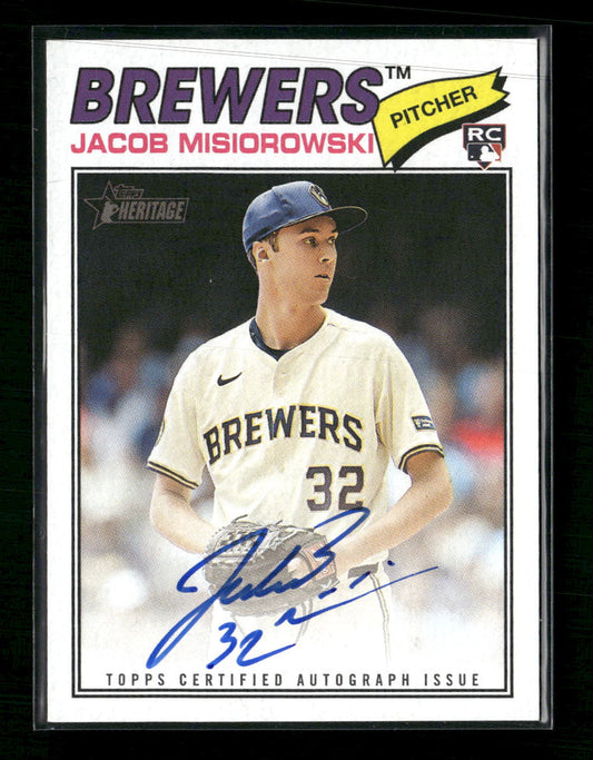 2026 Topps Heritage Real One Autographs Jacob Misiorowski Auto #ROA-JM - Golden Apple Comics