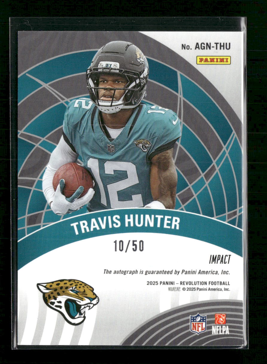 2025 Panini Revolution Autographs Impact Travis Hunter #/50 Auto #AGN-THU - Golden Apple Comics