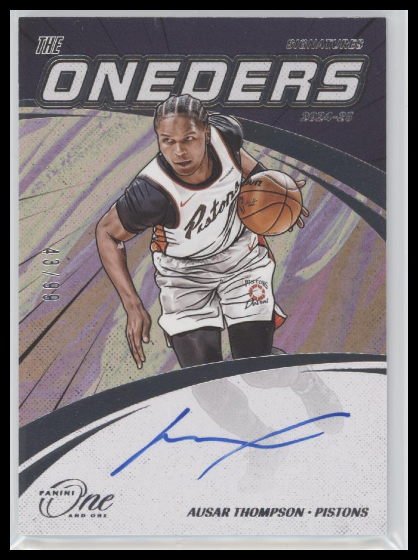 2024-25 Panini The Oneders Signatures Ausar Thompson #/99 #TOS-ASR - Golden Apple Comics