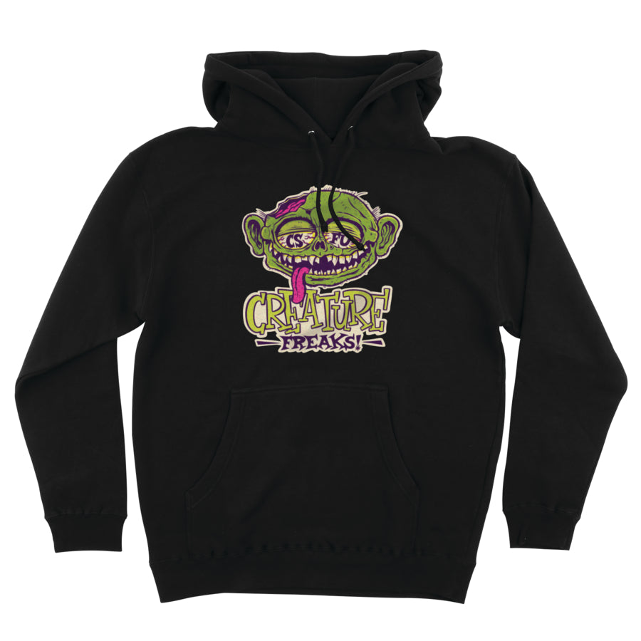 Creature Freaks Pullover Midweight Hooded Sweatshirt art by Burrito Breath