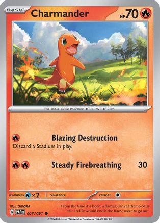 Charmander 007/091 - SV Paldean Fates