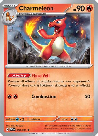 Charmeleon 008/091 - SV Paldean Fates