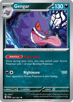 Gengar 057/091 - SV Paldean Fates