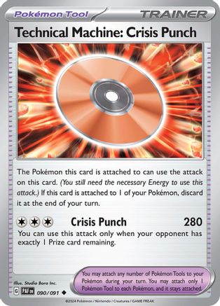 Technical Machine: Crisis Punch 090/091 - SV Paldean Fates