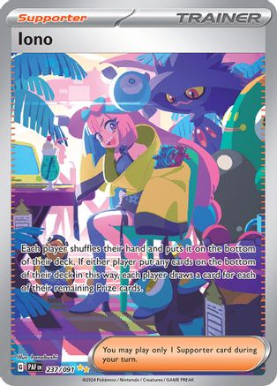 Iono 237/091 - SV Paldean Fates Holofoil