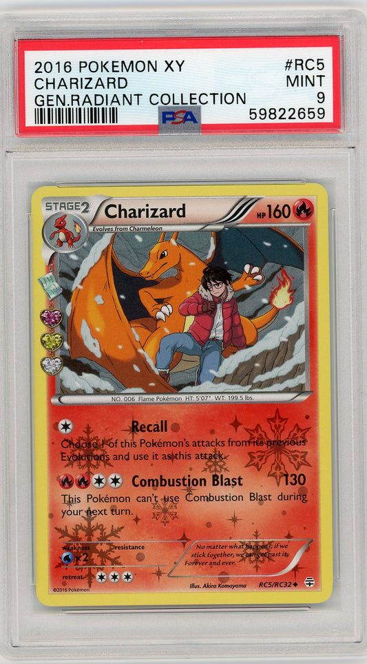 2016 Pokemon Xy Generations Radiant Collection Charizard 9 PSA #RC5 - Golden Apple Comics