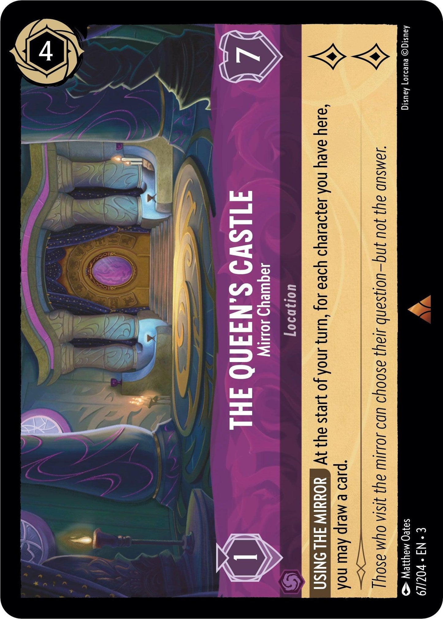 The Queen's Castle - Mirror Chamber (67/204) - Into the Inklands Cold Foil