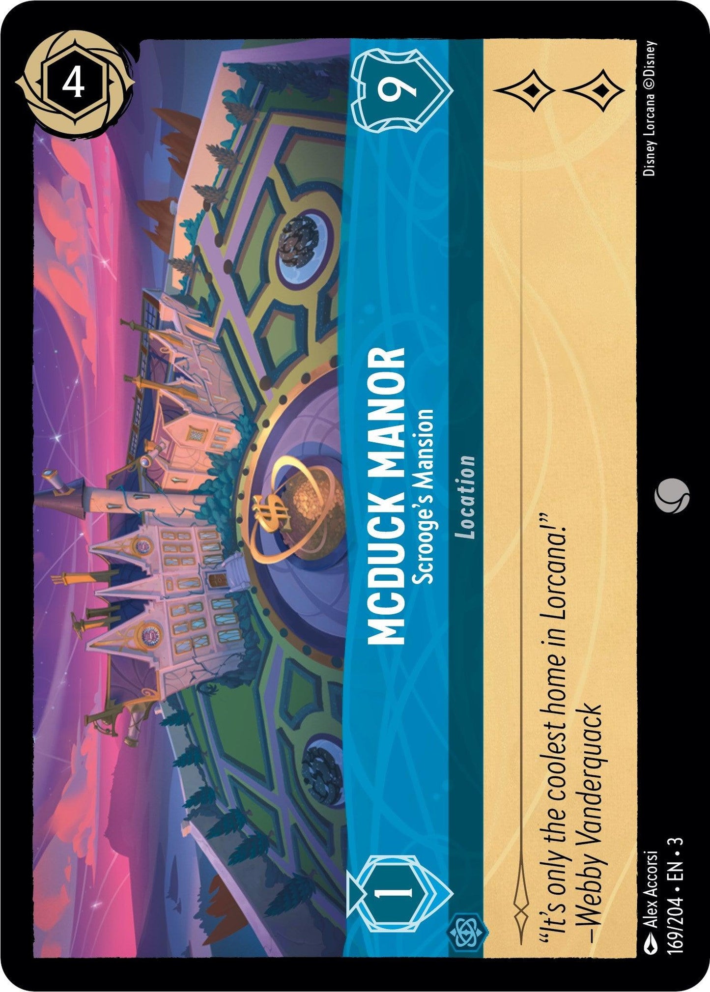 McDuck Manor - Scrooge's Mansion (169/204) - Into the Inklands Cold Foil