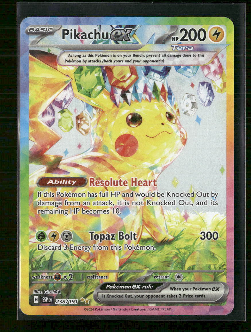 SV08: Surging Sparks Pikachu ex #238/191 - Golden Apple Comics