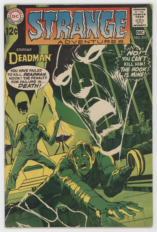 Strange Adventures 215 DC 1968 FN VF Neal Adams Deadman 1st League Of Assassins
