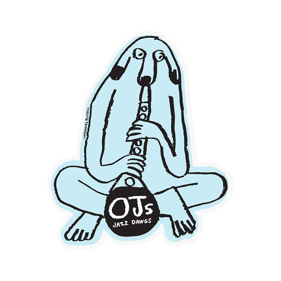 OJ Jazz Dawgs 4.5" Sticker