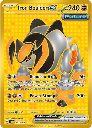 Iron Boulder ex 217/162 - SV05 Temporal Forces Holofoil