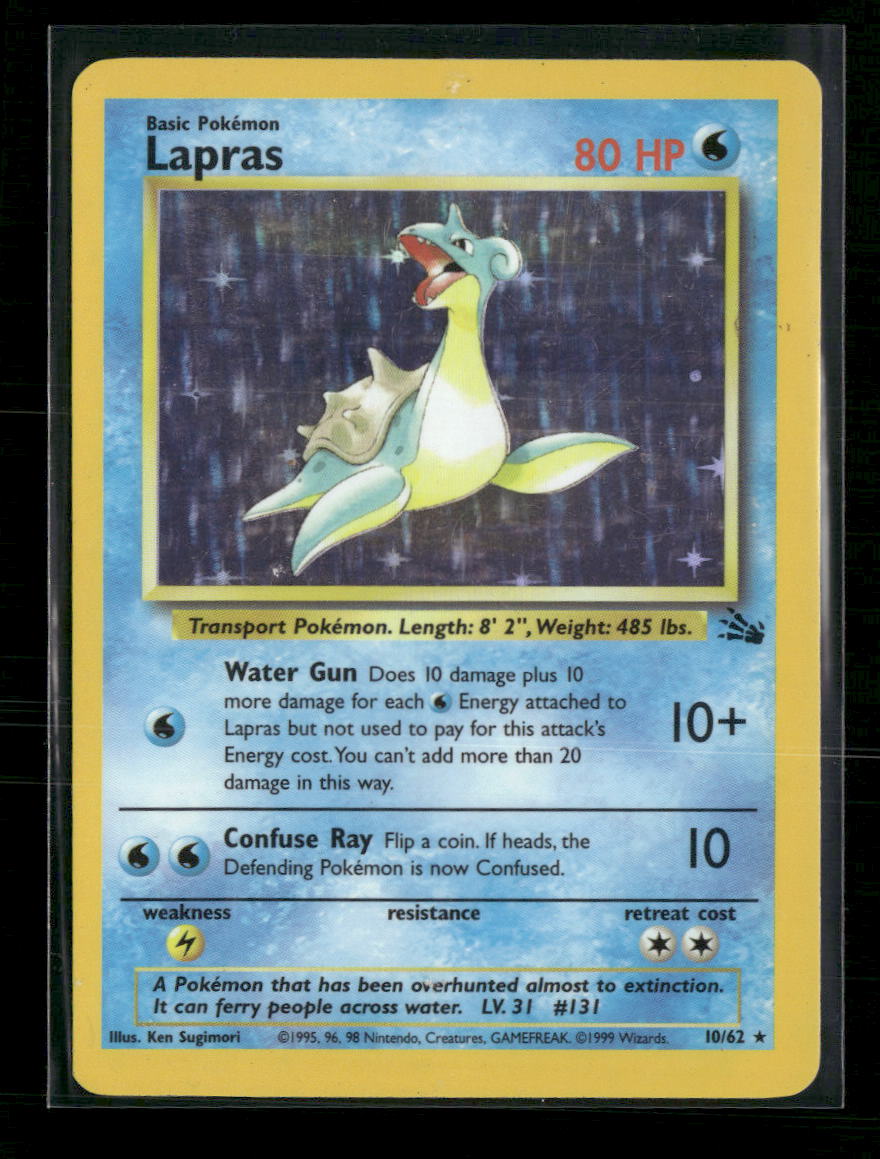 Fossil Lapras (10) #10/62 - Golden Apple Comics