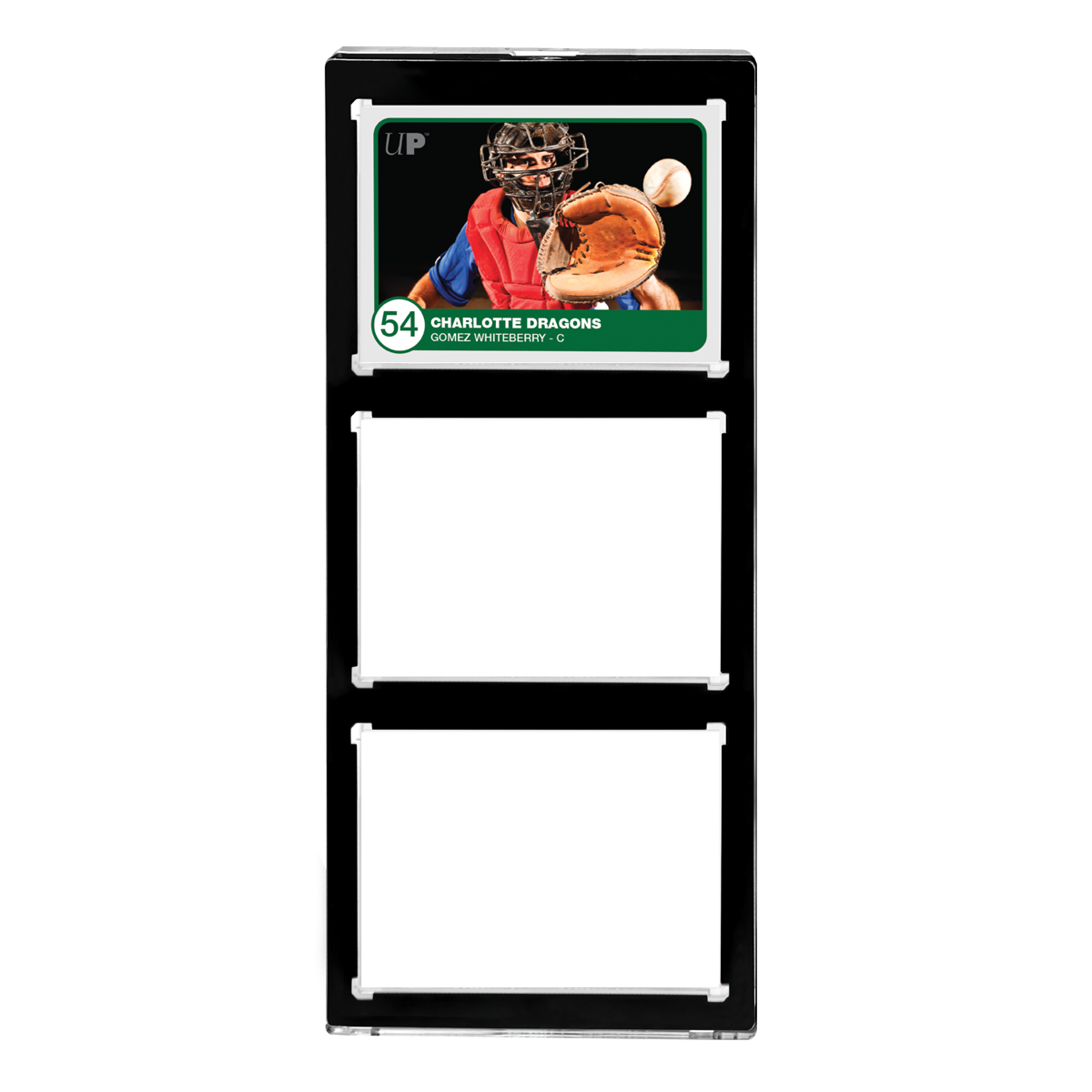Ultra PRO: UV One-Touch Magnetic Holder - 35pt (3-Card Black Border)