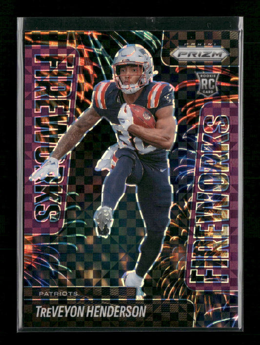 2025 Panini Prizm Fireworks Purple Power TreVeyon Henderson #/49 #24 - Golden Apple Comics